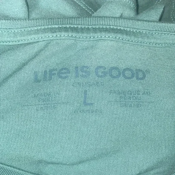 Life is Good Women’s Green Graphic T-Shirt Size Large - Picture 3 of 6